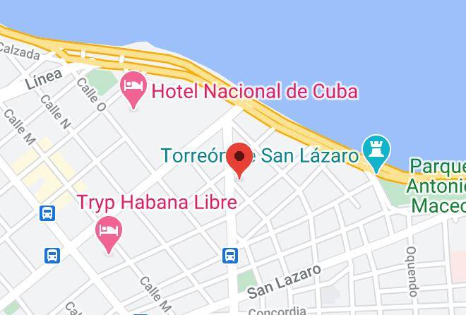 Centro Habana - Hospedaje Yanet La Habana Cuba Maps