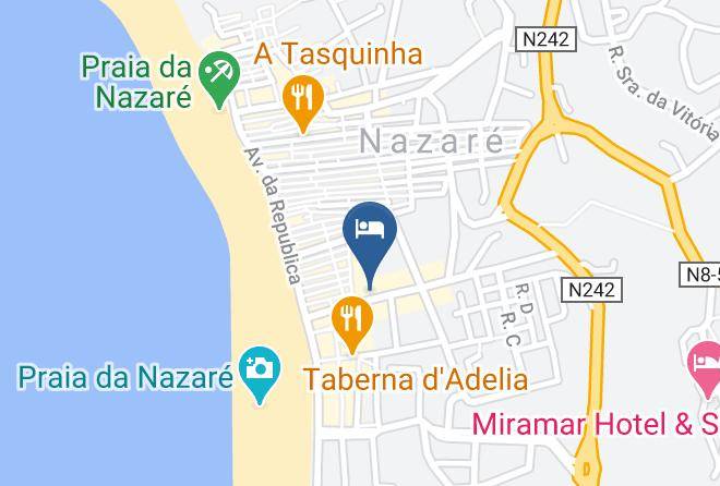 Nazare - Hospedaria A Primorosa Maps