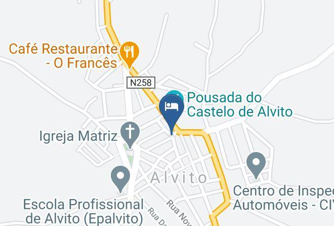 Alvito - Hospedaria A Varanda Maps