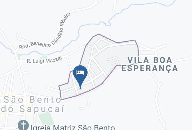 Sao Bento Do Sapucai - Hospedaria Chale Bauzinho E Casinha Amarela Maps