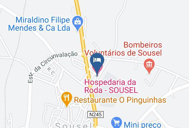 Hospedaria Da Roda Sousel Map