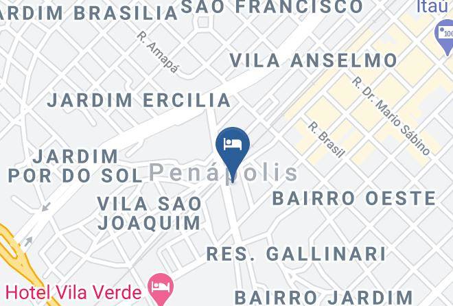 Penapolis - Hospedaria Donna Nene Penapolis Maps