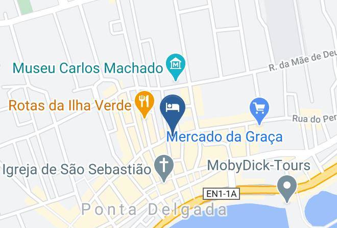 Ponta Delgada - Hospedaria Jomafreitas Maps