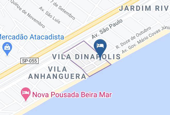 Mongagua - Hospedaria Kali Mongagua Maps