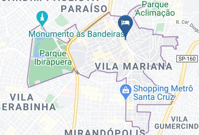 Sao Paulo Vila Mariana - Hospedaria Ky Luxatel Maps
