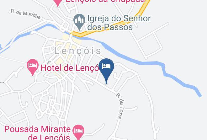 Lencois - Hospedaria Leao Da Serra Maps
