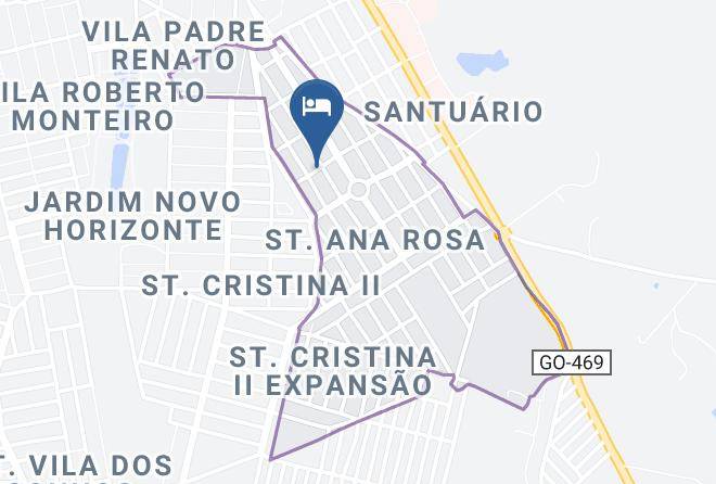 Hospedaria Sao Lourenco Trindade Go Map