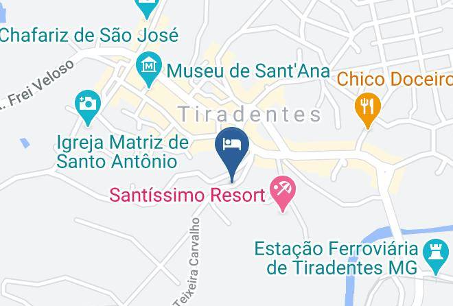 Tiradentes - Hospedaria Viverdeemcantos Maps