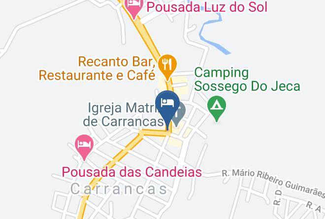 Carrancas - Hospedaria Vo Zaza Maps