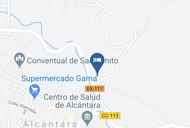 Hospederia Conventual De Alcantara Map