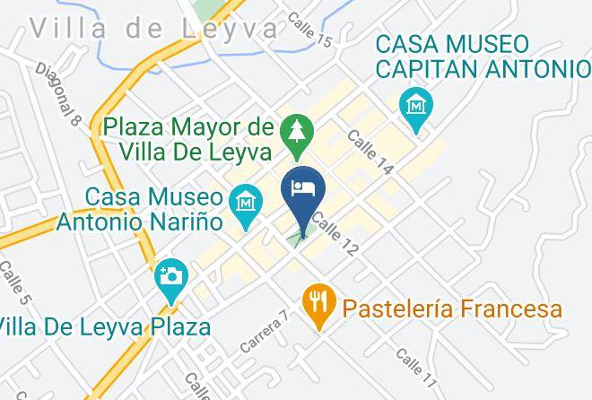 Villa De Leyva - Hospederia El Manzano Maps