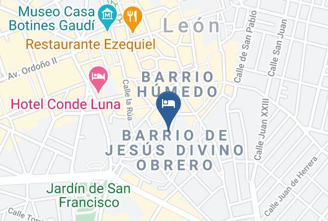 Leon - Hospederia Monastica Pax Maps