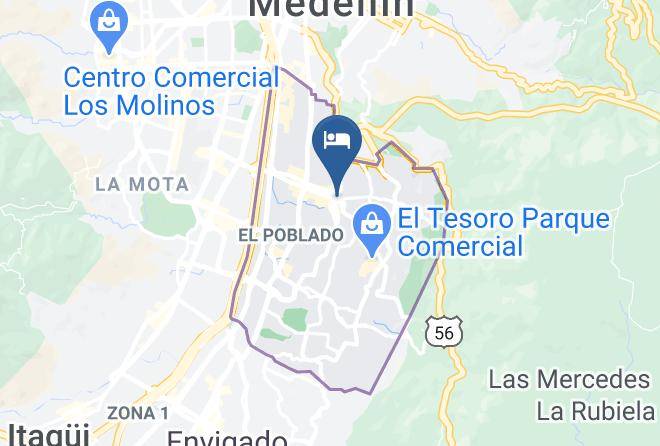 Medellin - Hospederia Monticelo Maps