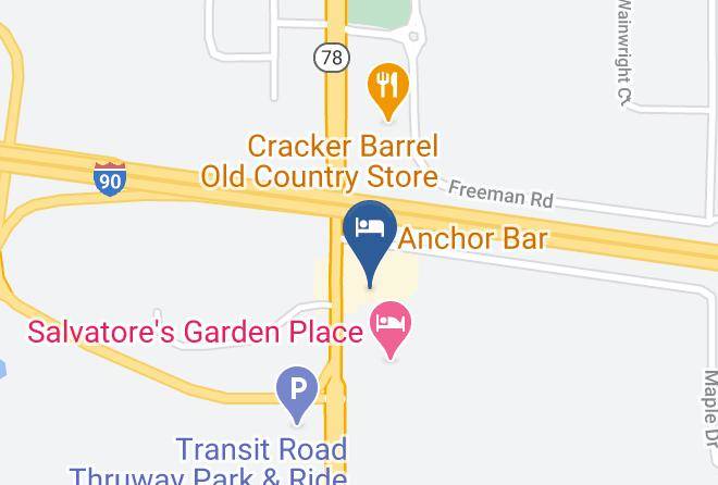 Erie - Hospitality Inn Buffalo Airport Maps