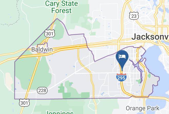 Duval - Hospitality Inn & Suites Jacksonville Maps
