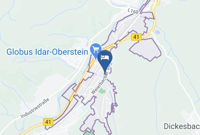 Hosser's Hotel Restaurant Idar Oberstein Map