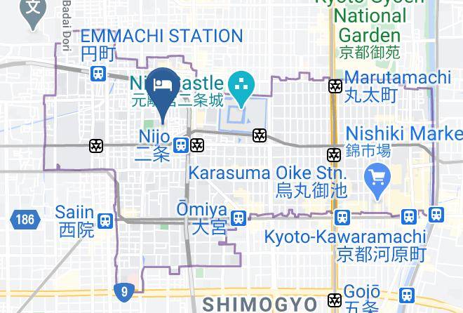 Hosta Nijo Aoi Map