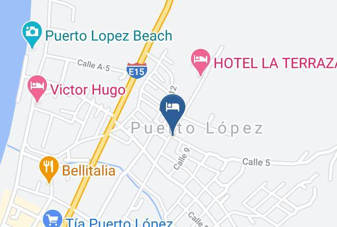 Hoteles En Puerto Lopez Map