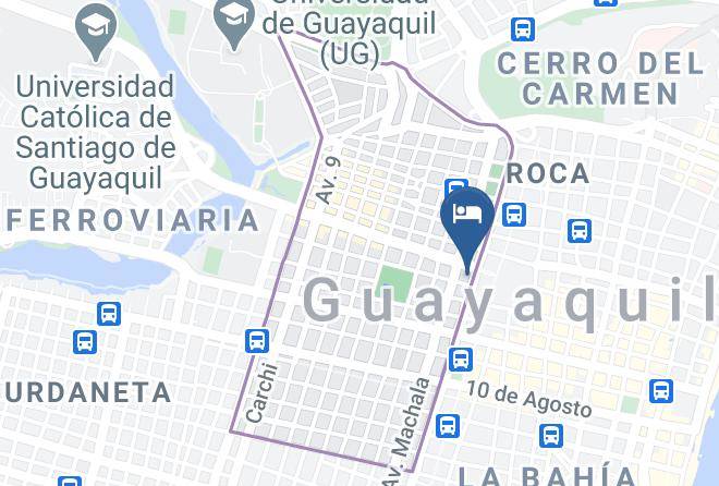 Hostal Brussellas Carta Geografica - Guayas - Guayaquil