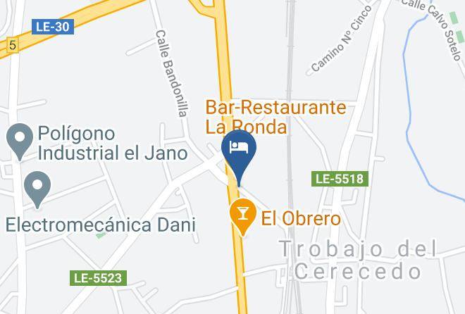 Leon - Pension Cerecedo Maps