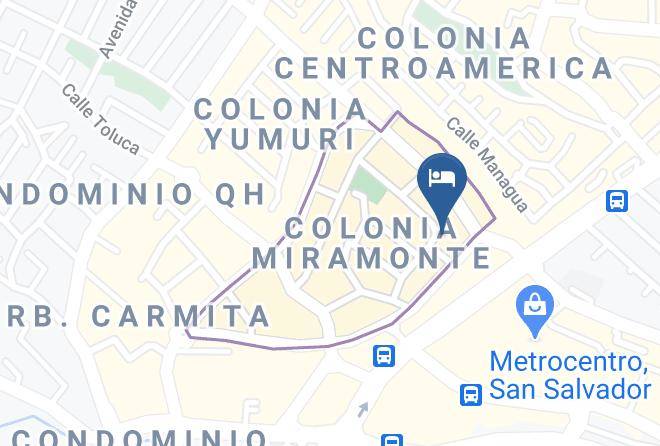 San Salvador - Hotel Miramonte Maps