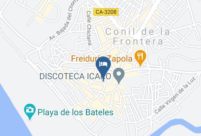Hostal El Alojado De Velarde Carta Geografica - Andalusia - Cadiz