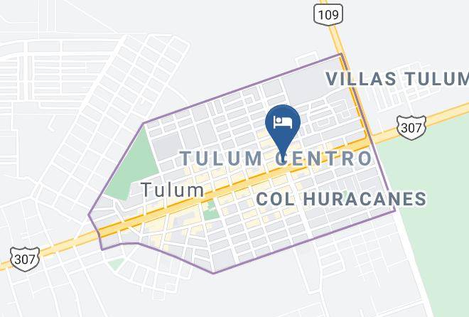 Tulum - Hostal El Choco Maps