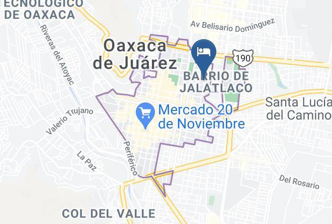 Oaxaca De Juarez - La Cochinilla Hotel Boutique Maps