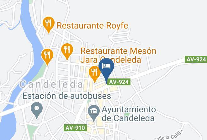 Avila - Los Castanuelos Restaurante Maps