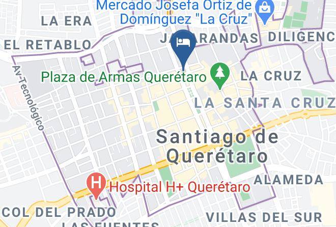 Hostal Republica Qro Mapa
 - Queretaro - Santiago De Queretaro