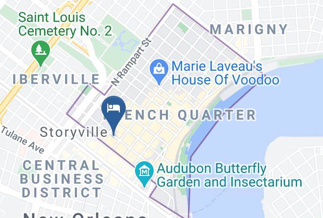 Orleans Par - Hosteeva French Quarter Suite With Balcony Maps