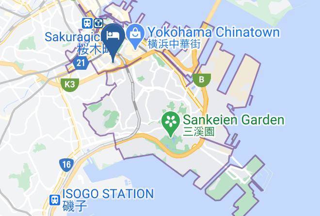 Yokohama City Naka Ward - Simple Hotel Kyoei Maps