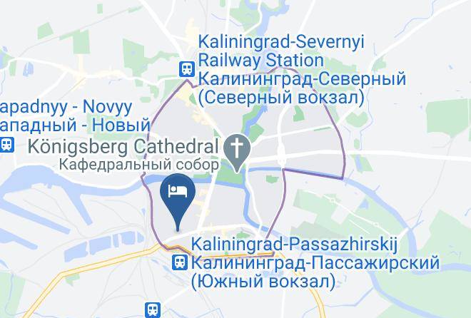 Hostel Bagrationa 144 Map - Kaliningrad