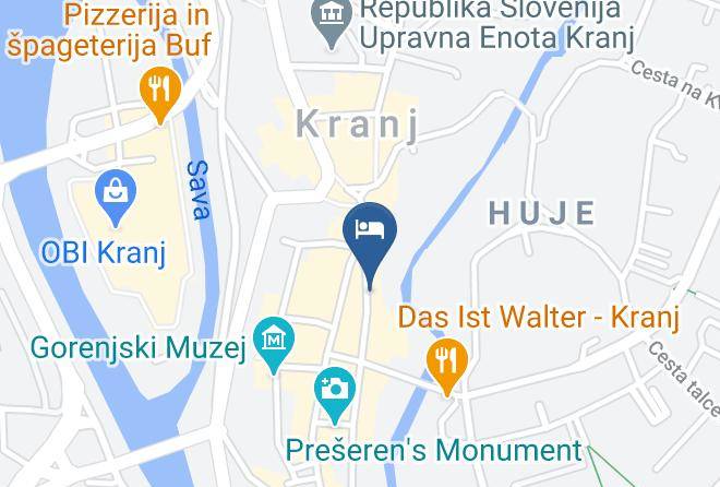 Kranj - Hostel Cukrarna Maps