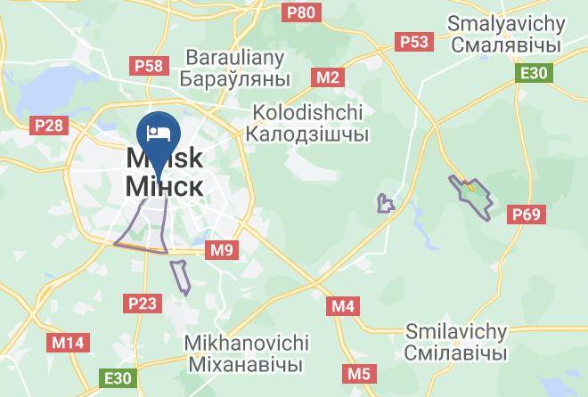 Hostel Dabranach Map - Minsk