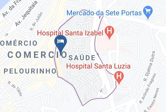 Salvador - Pousada Pedacinho Da Bahia Maps