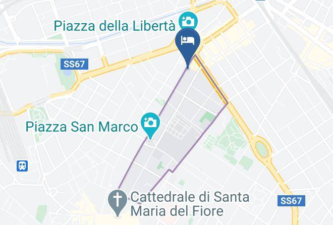 Florence - Ostello Gallo D'oro Maps