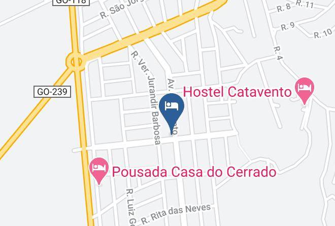 Alto Paraiso De Goias - Pousada Lua Clara Maps