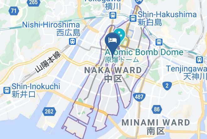 Hiroshima City Naka Ward - Hostel Mallika Maps