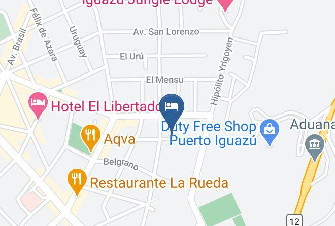 Puerto Esperanza - Hostel Park Iguazu Maps