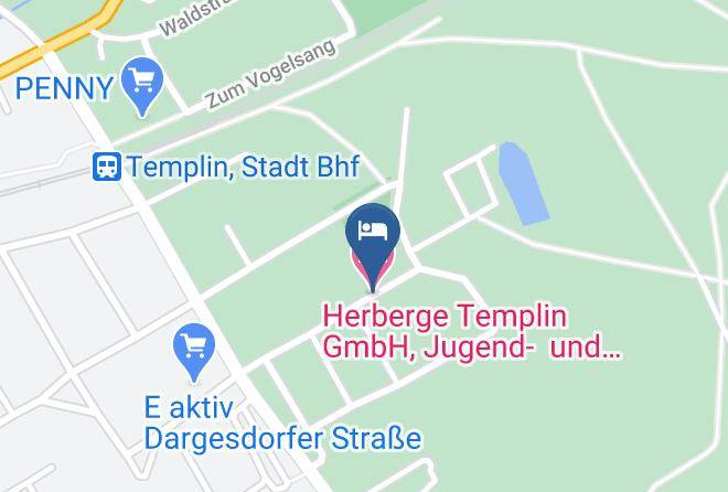 Uckermark - Herberge Templin Gmbh Jugend Und Radlerherberge Maps