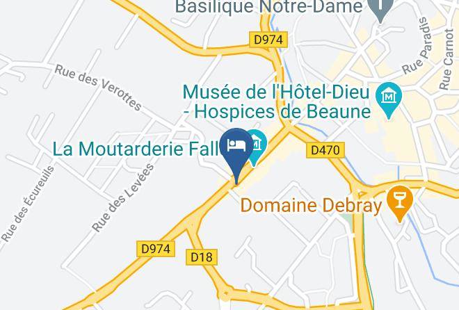 Cote D Or - Hotel De Bretonniere Beaune Maps