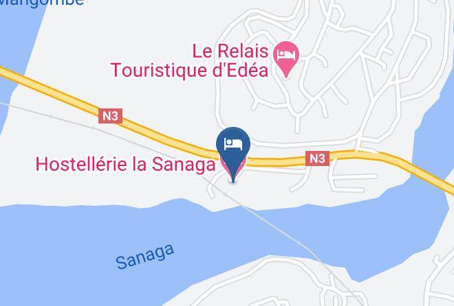 Hostellerie La Sanaga Map - Littoral - Sanaga Maritime