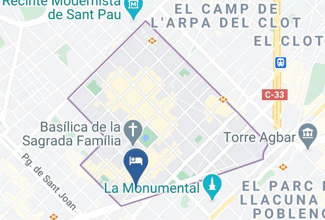 Barcelona - Hostemplo Sagrada Familia Maps