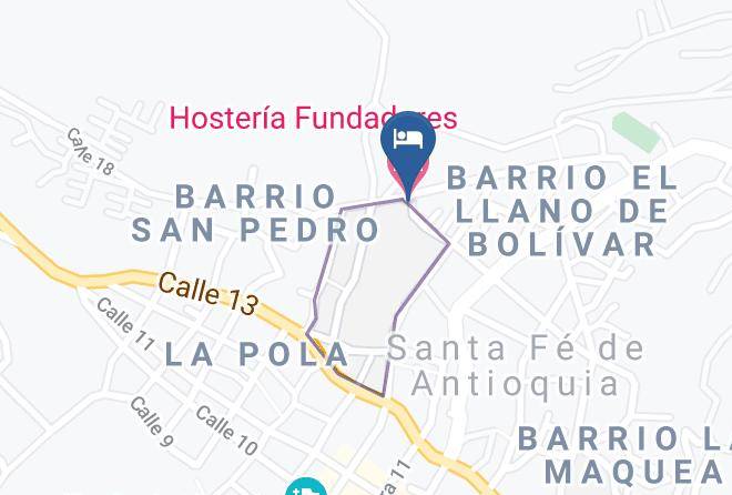 Hosteria Fundadores Map