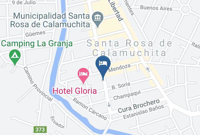 Calamuchita Department - Hosteria Aldea Maps