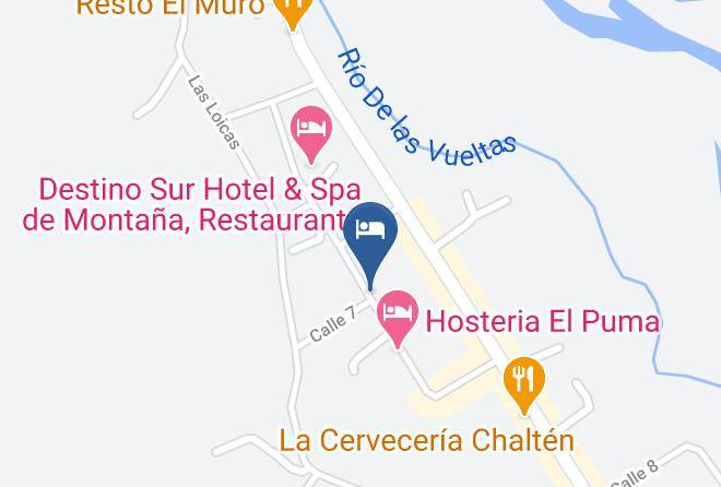 Lago Argentino - Hosteria Altas Cumbres Maps