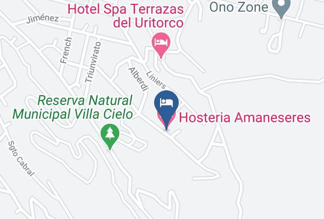 Punilla Department - Hosteria Amaneseres Maps