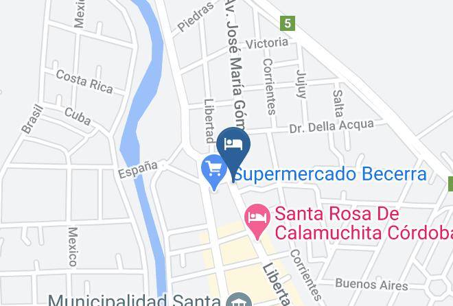 Calamuchita Department - Hosteria Ana Maps