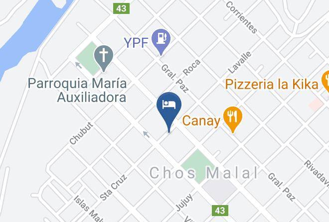 Chos Malal - Hosteria Anlu Maps